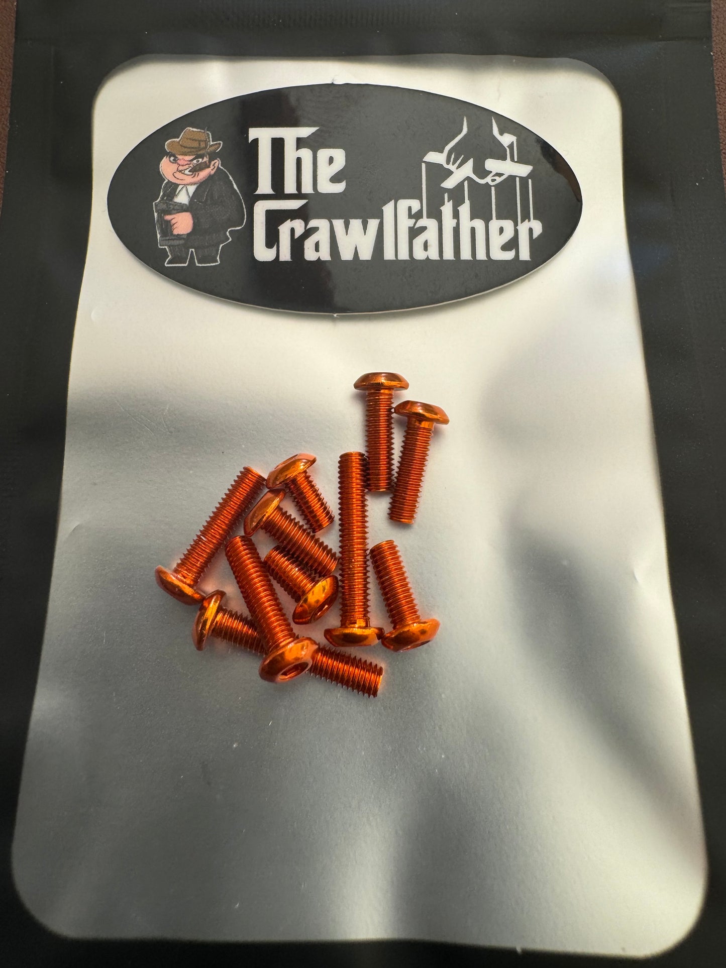 Orange Anodized Aluminum M3 Button Head Screw Kit