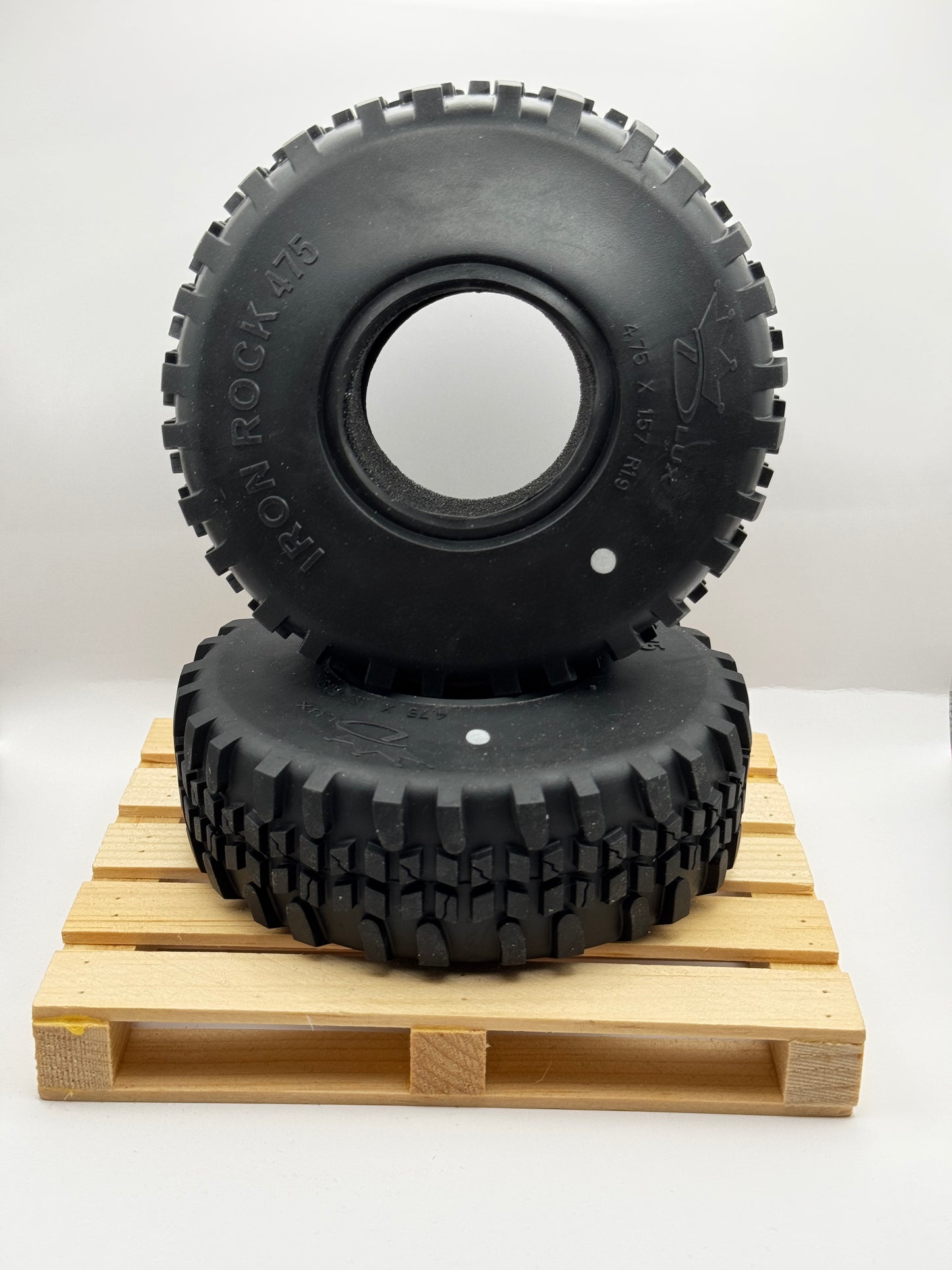 Dlux 1.9 Iron Rock 4.75" Scale Tire - Gold Compound (Soft)