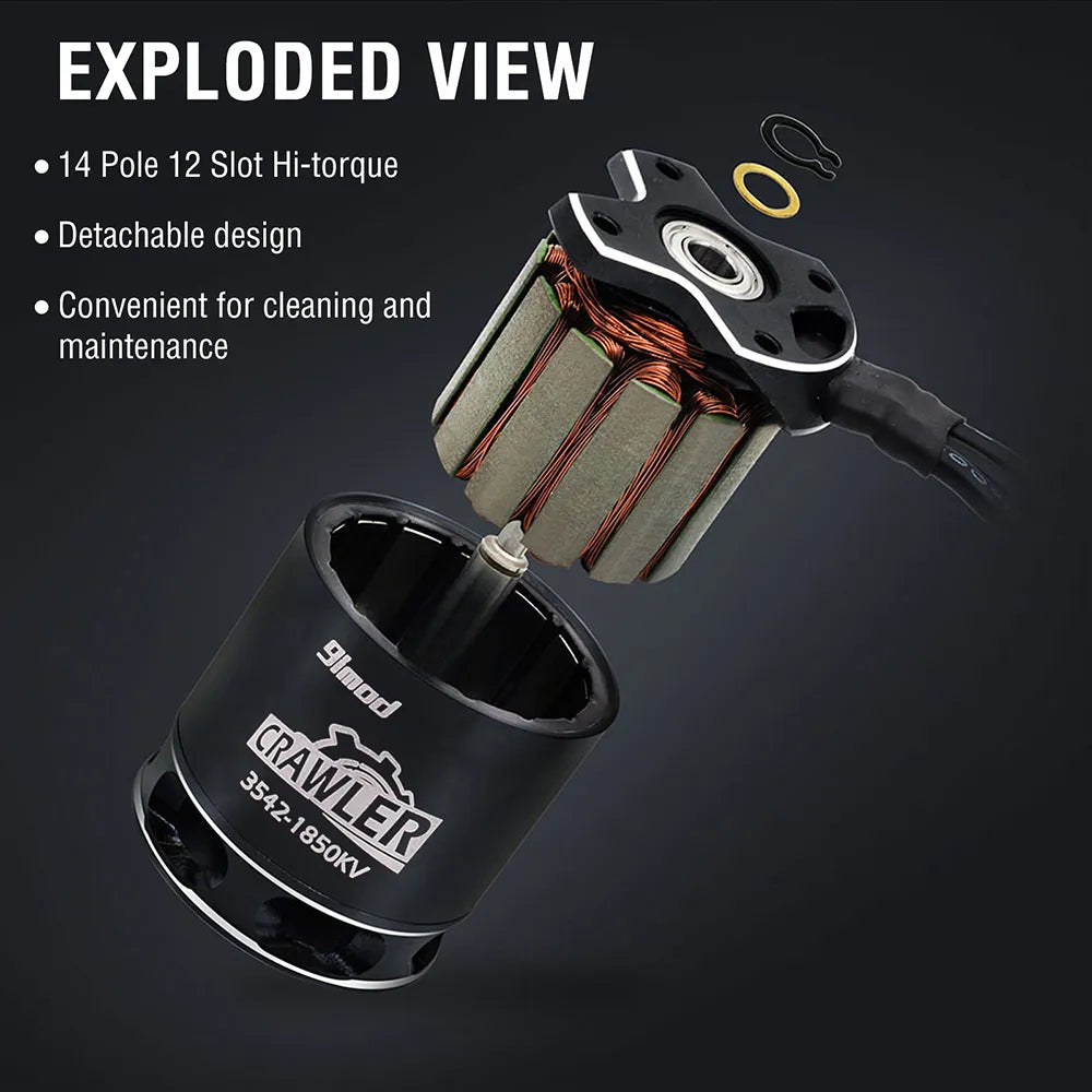 9imod Crawler Shorty 1470kv Brushless Outrunner